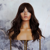 CLAIRE Dark Brown Fringe Wig - Milk & Honey Wigs