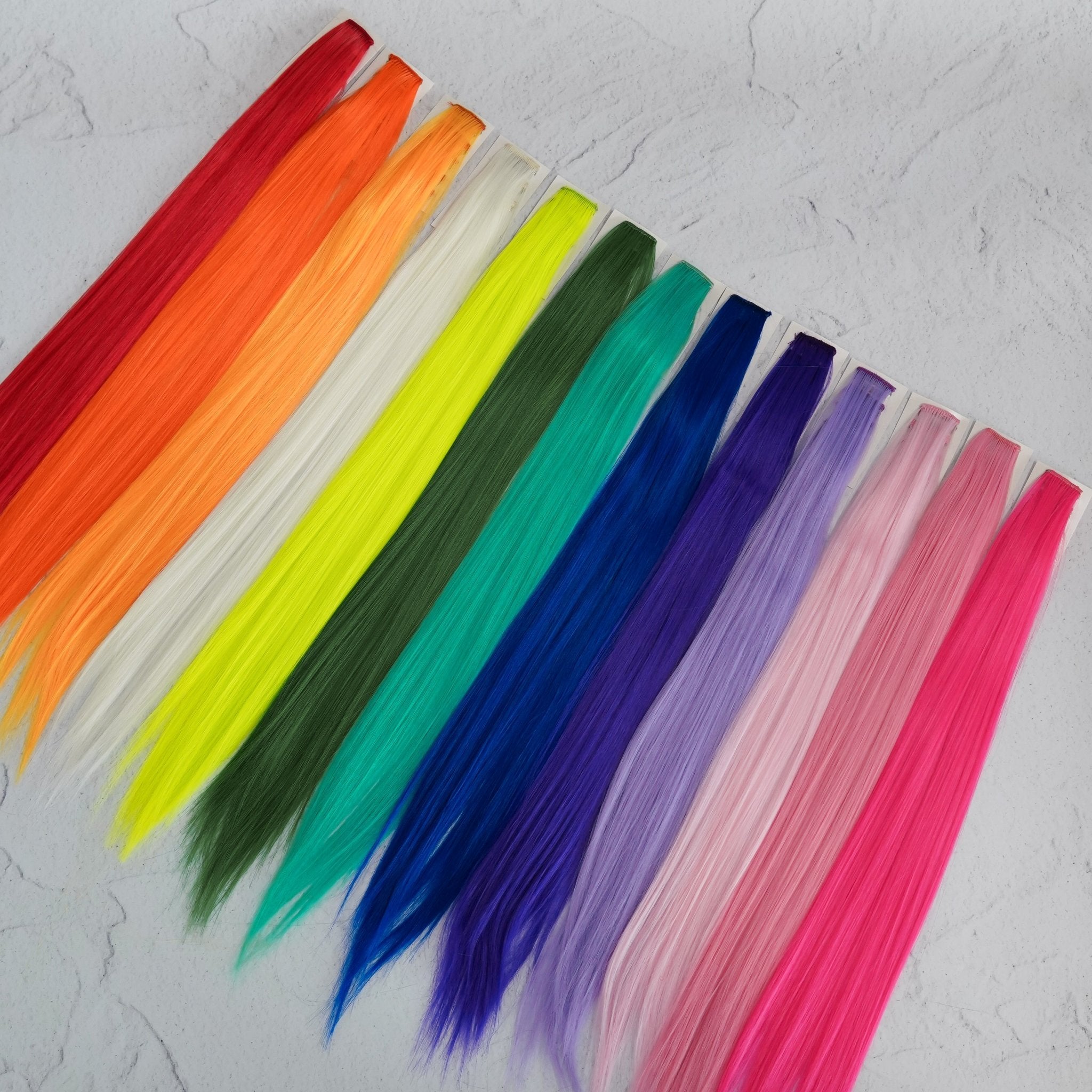 Clip In Synthetic Highlights 22" - 5PC - Milk & Honey Wigs