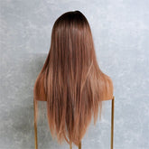 COOPER Brown Ombre Fringe Wig - Milk & Honey Wigs