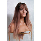 COOPER Brown Ombre Fringe Wig - Milk & Honey Wigs