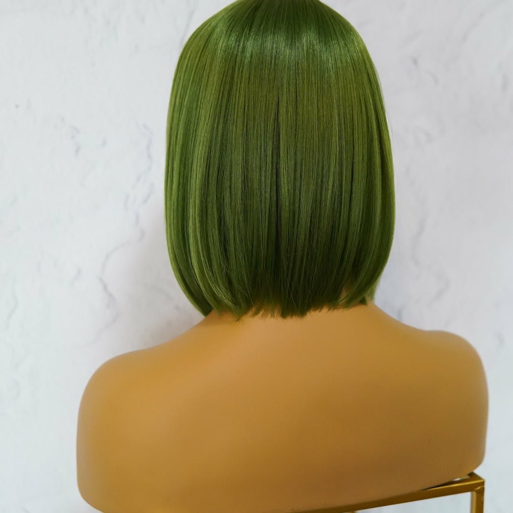 COURTNEY Green Fringe Wig - Milk & Honey Wigs