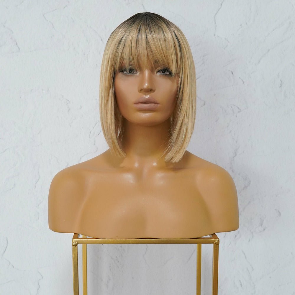 COURTNEY Ombre Blonde Fringe Wig | BLONDE WIGS | OMBRE + BALAYAGE WIGS