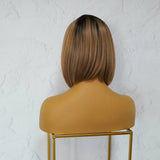 COURTNEY Ombre Caramel Fringe Wig - Milk & Honey
