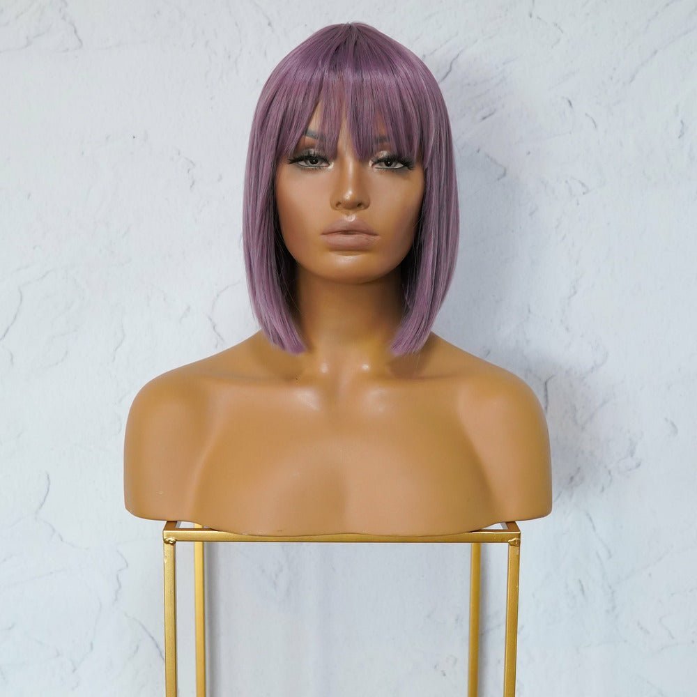 COURTNEY Purple Fringe Wig - Milk & Honey Wigs