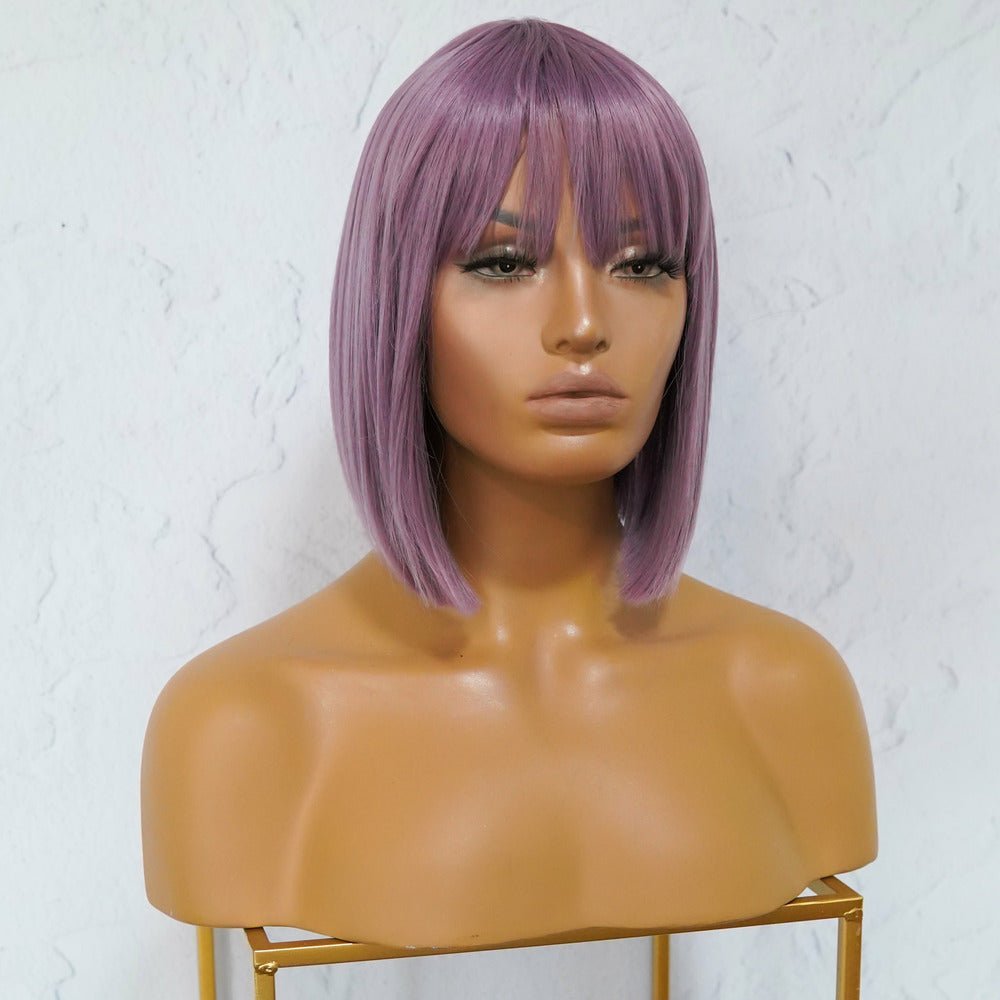 COURTNEY Purple Fringe Wig - Milk & Honey Wigs