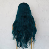 DELILAH Teal Blue 30" Lace Front Wig - Milk & Honey Wigs