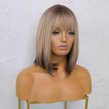 DENISE Ombre Fringe Wig - Milk & Honey