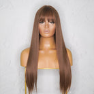 DIANDRA Brown 24" Fringe Wig - Milk & Honey Wigs