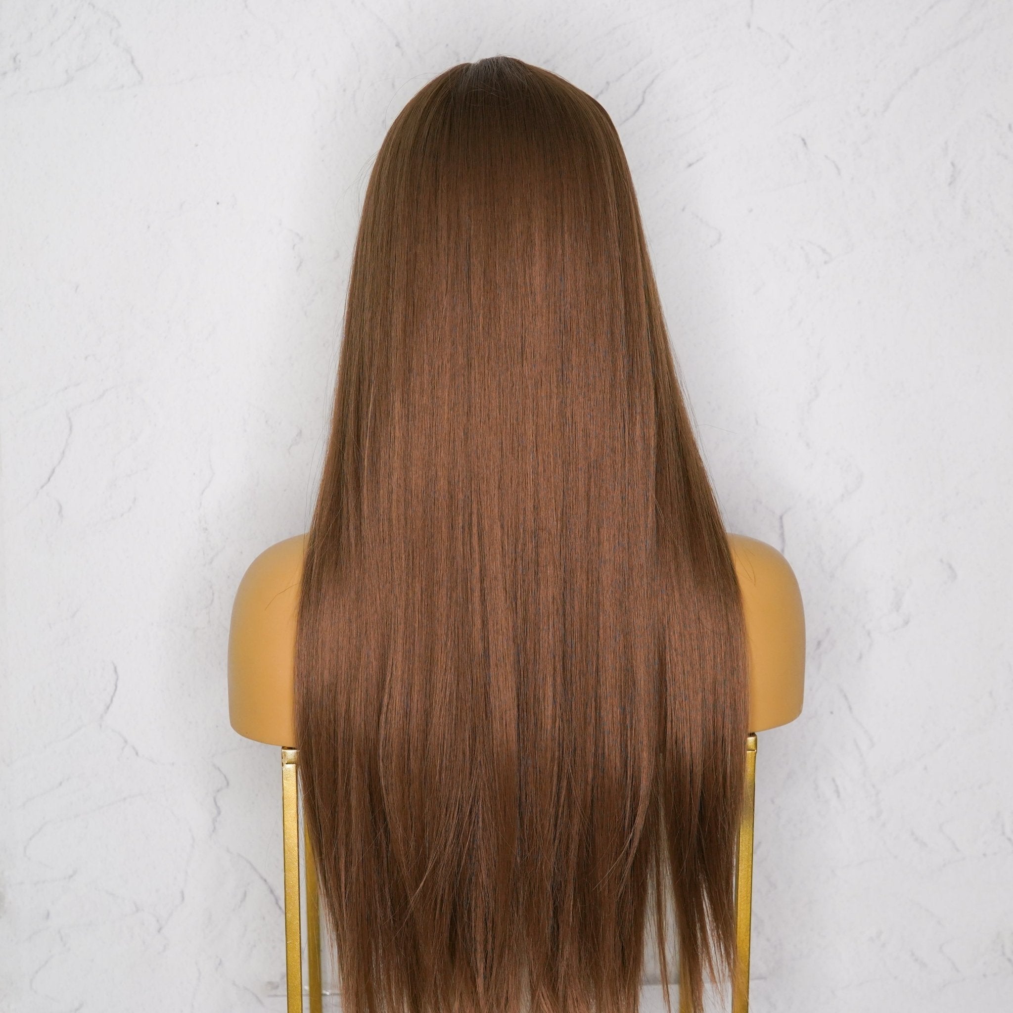DIANDRA Brown 24" Fringe Wig - Milk & Honey Wigs