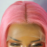 DOJA 2.0 Neon Pink Human Hair Lace Front Wig - Milk & Honey Wigs