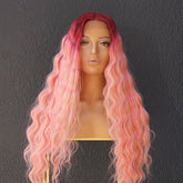 DREW Ombre Pink Lace Front Wig - Milk & Honey Wigs