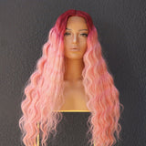 DREW Ombre Pink Lace Front Wig - Milk & Honey