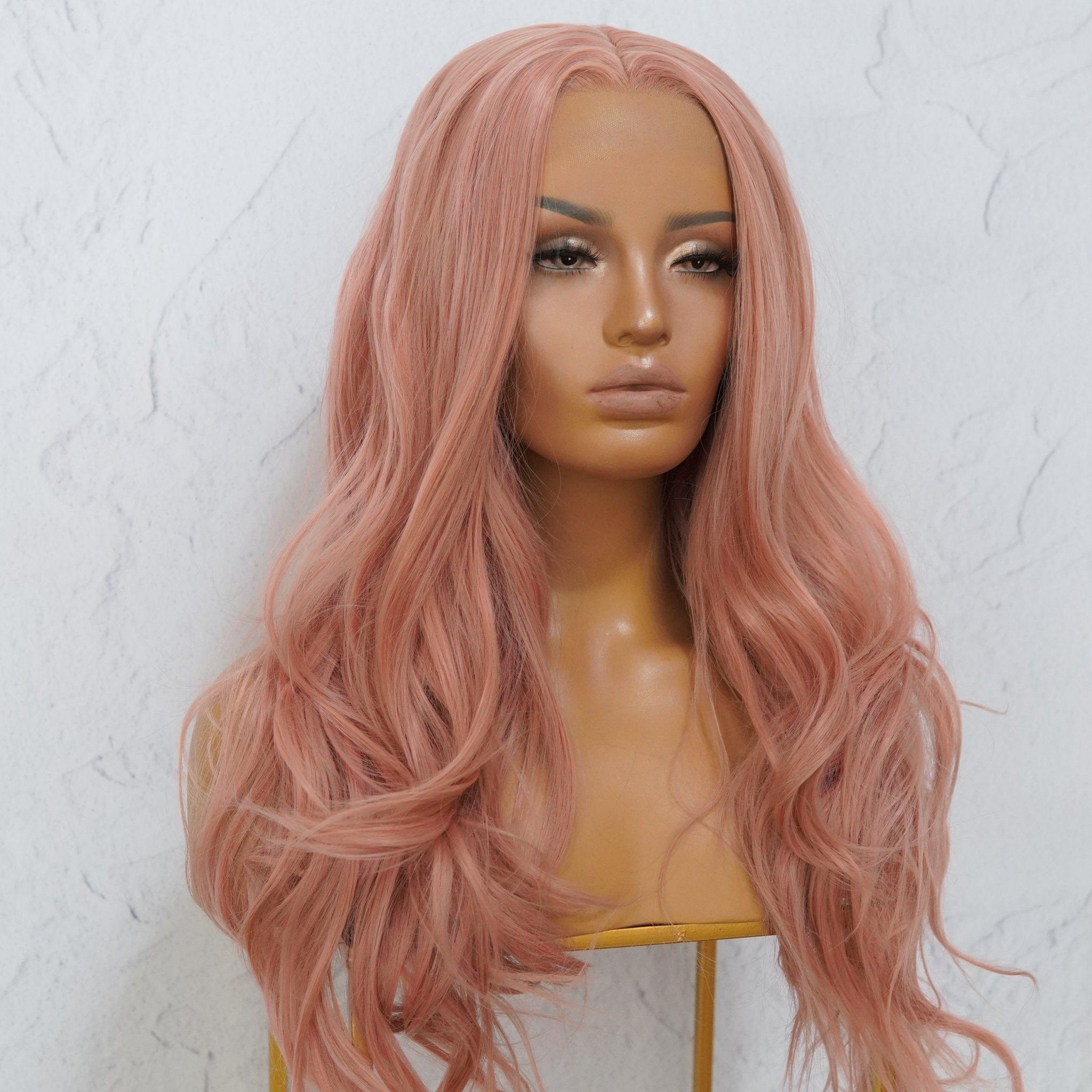 Dusty Pink Lace Front Wig Milk Honey