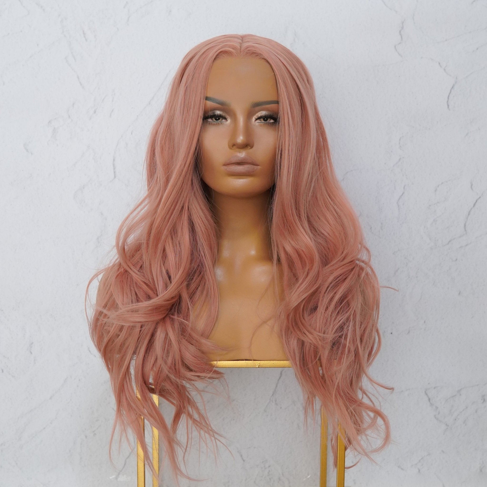 Dusty Pink Lace Front Wig Milk Honey