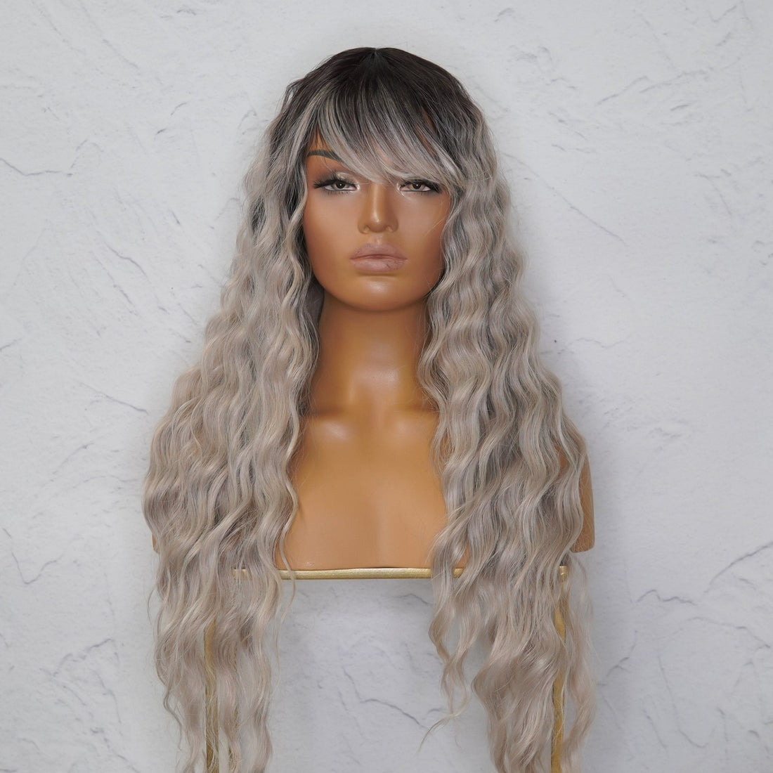 ELEANOR Grey Ombre Lace Front Wig - Milk &amp; Honey Wigs