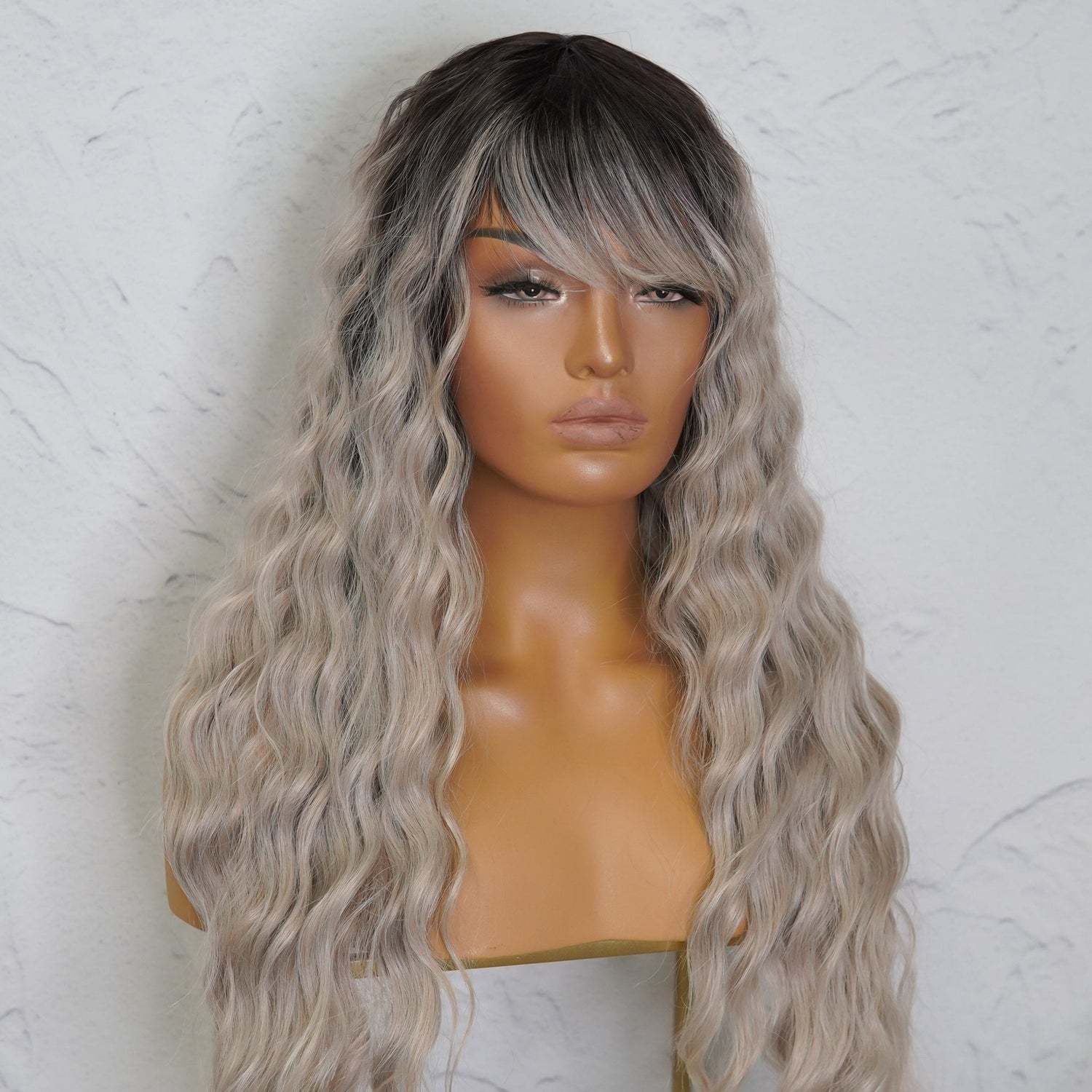 ELEANOR Grey Ombre Lace Front Wig - Milk &amp; Honey Wigs