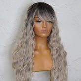 ELEANOR Grey Ombre Lace Front Wig - Milk & Honey Wigs