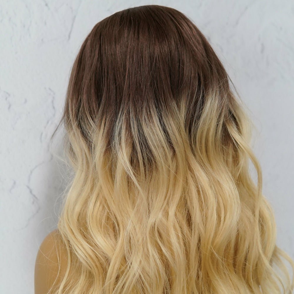 ELENA Ombre Blonde Human Hair U Part Wig - Milk &amp; Honey Wigs