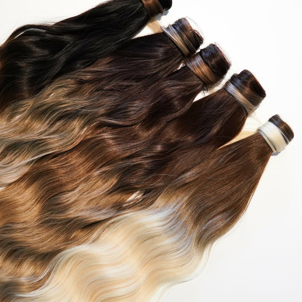 ELIZA synthetic ombre wavy ponytail, 18 inch | Milk &amp; Honey Wigs