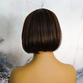 ELLE Dark Brown Fringe Wig - Milk & Honey Wigs