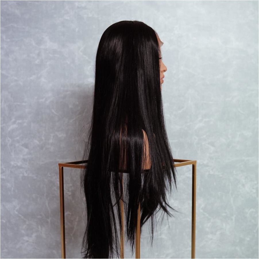 EMMA 28" Black Lace Front Wig - Milk & Honey