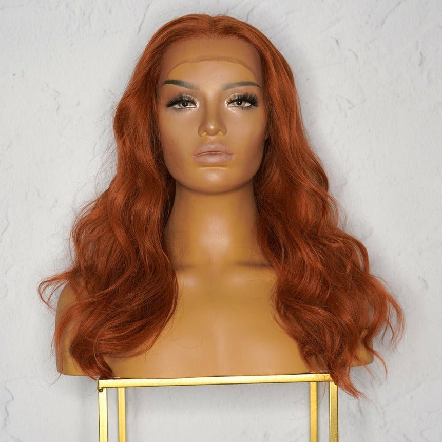 ERIKA - Ginger - Human Hair Wig | Ginger, 18 Inch, 13x6 Lace Front, Human Hair | Milk &amp; Honey Wigs