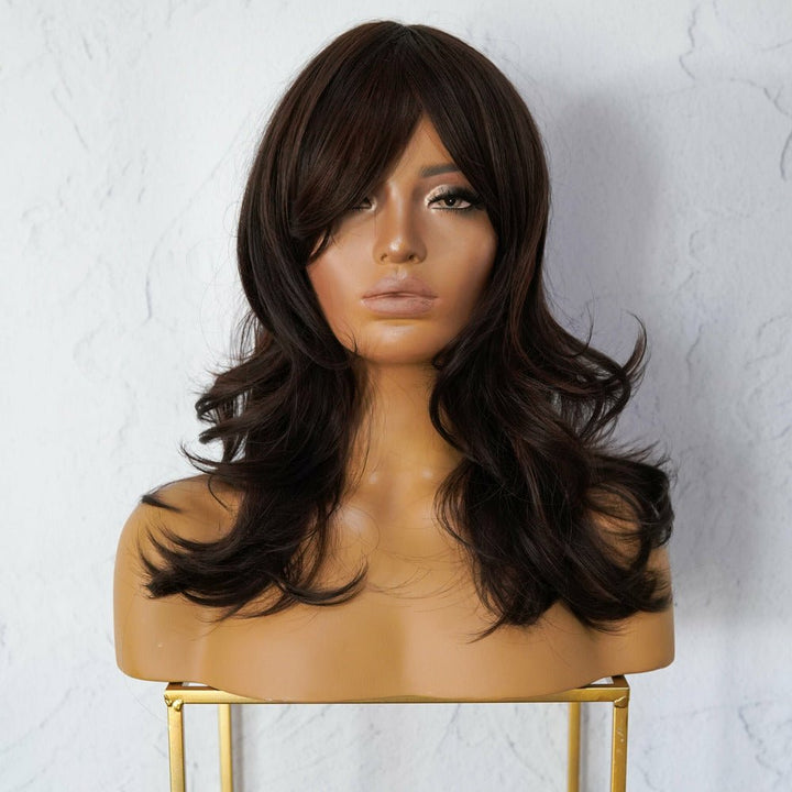EZRA Dark Brown Fringe Wig - Milk & Honey