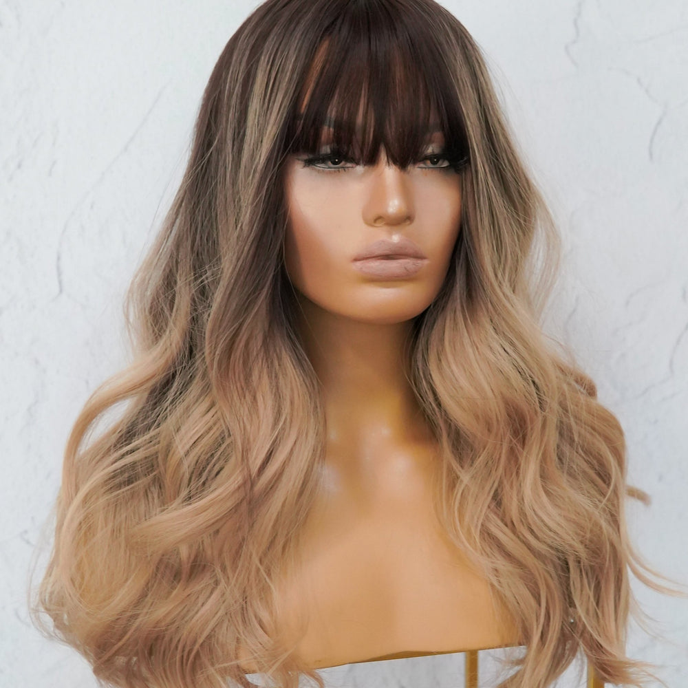 FIONA Ombre Fringe Wig - Milk & Honey