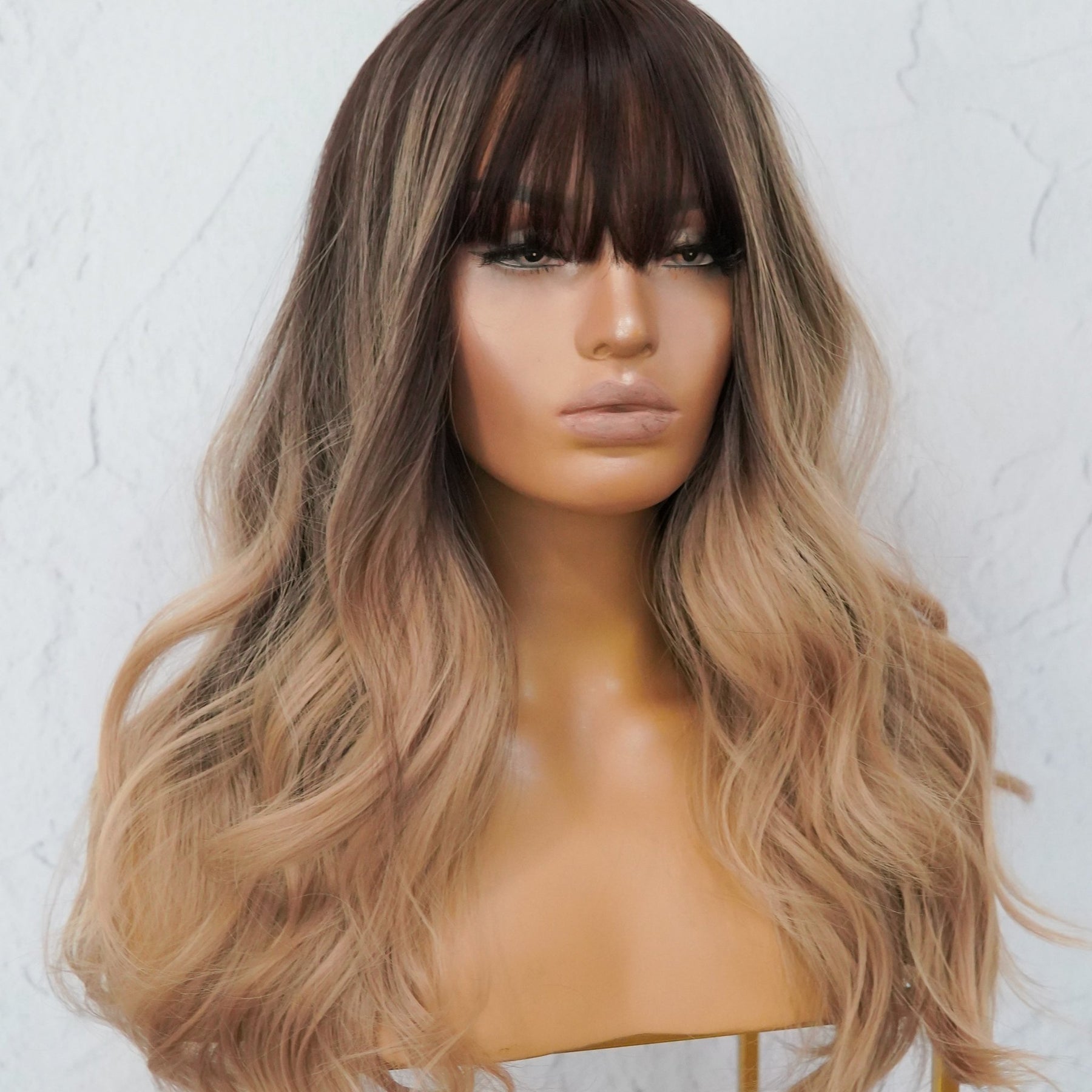 FIONA Ombre Fringe Wig - Milk & Honey