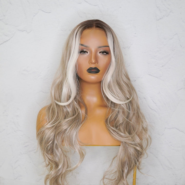 GISELE Ombre Blonde Lace Front Wig - Milk & Honey