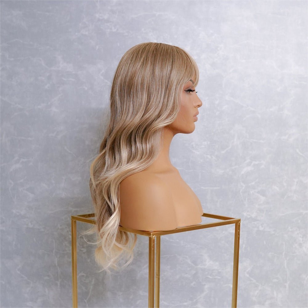 GRACE Blonde Ombre Fringe Wig - Milk &amp; Honey Wigs