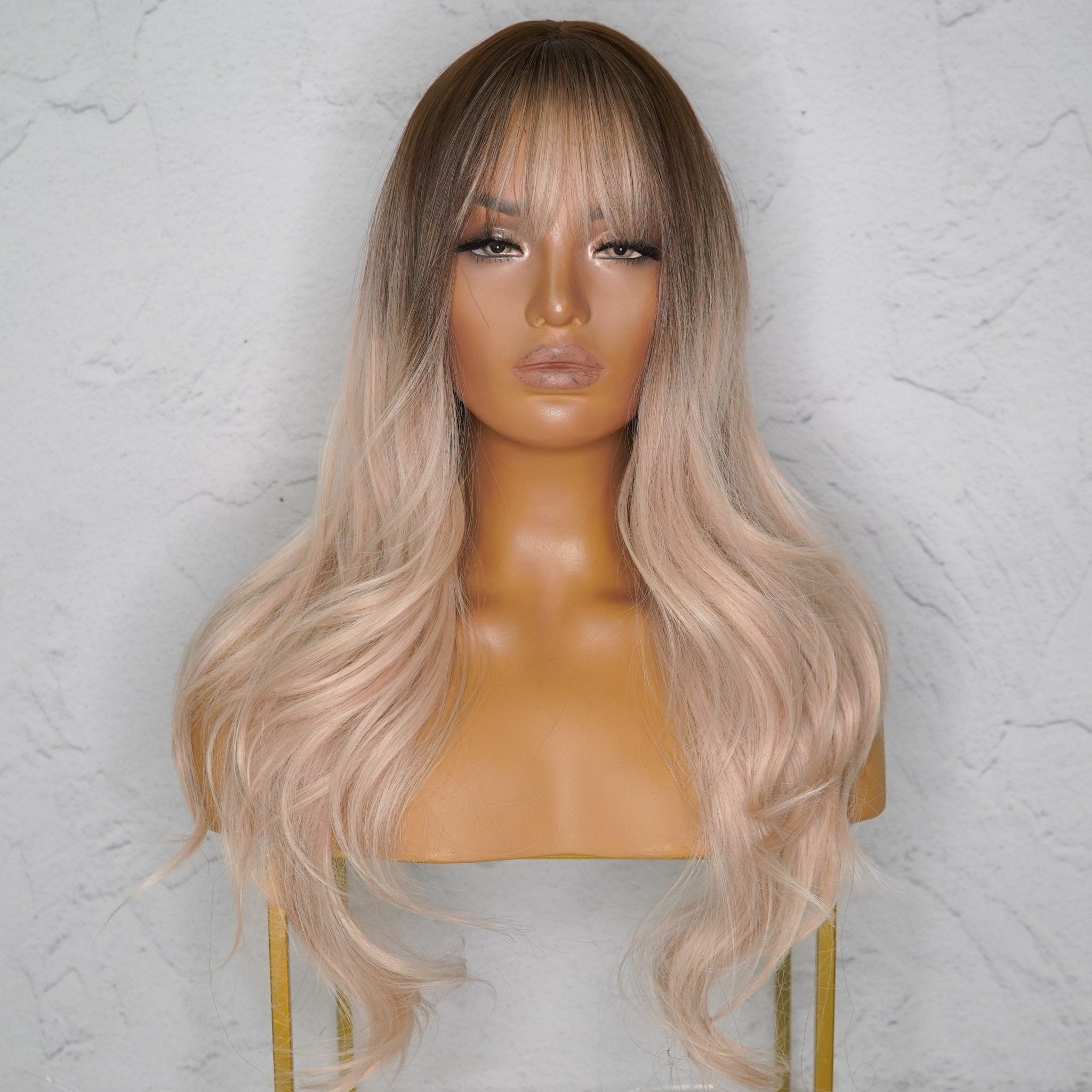 GWEN Ombre Fringe Wig - Milk &amp; Honey Wigs