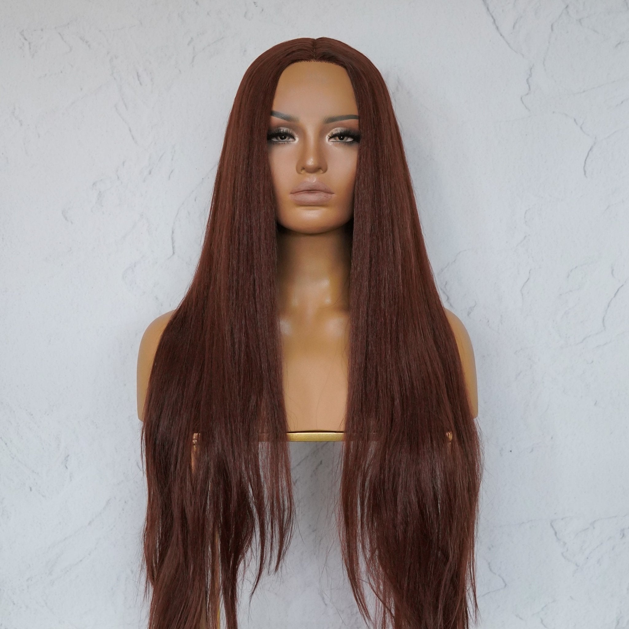 HANNAH Copper Brown Lace Front Wig - Milk &amp; Honey Wigs