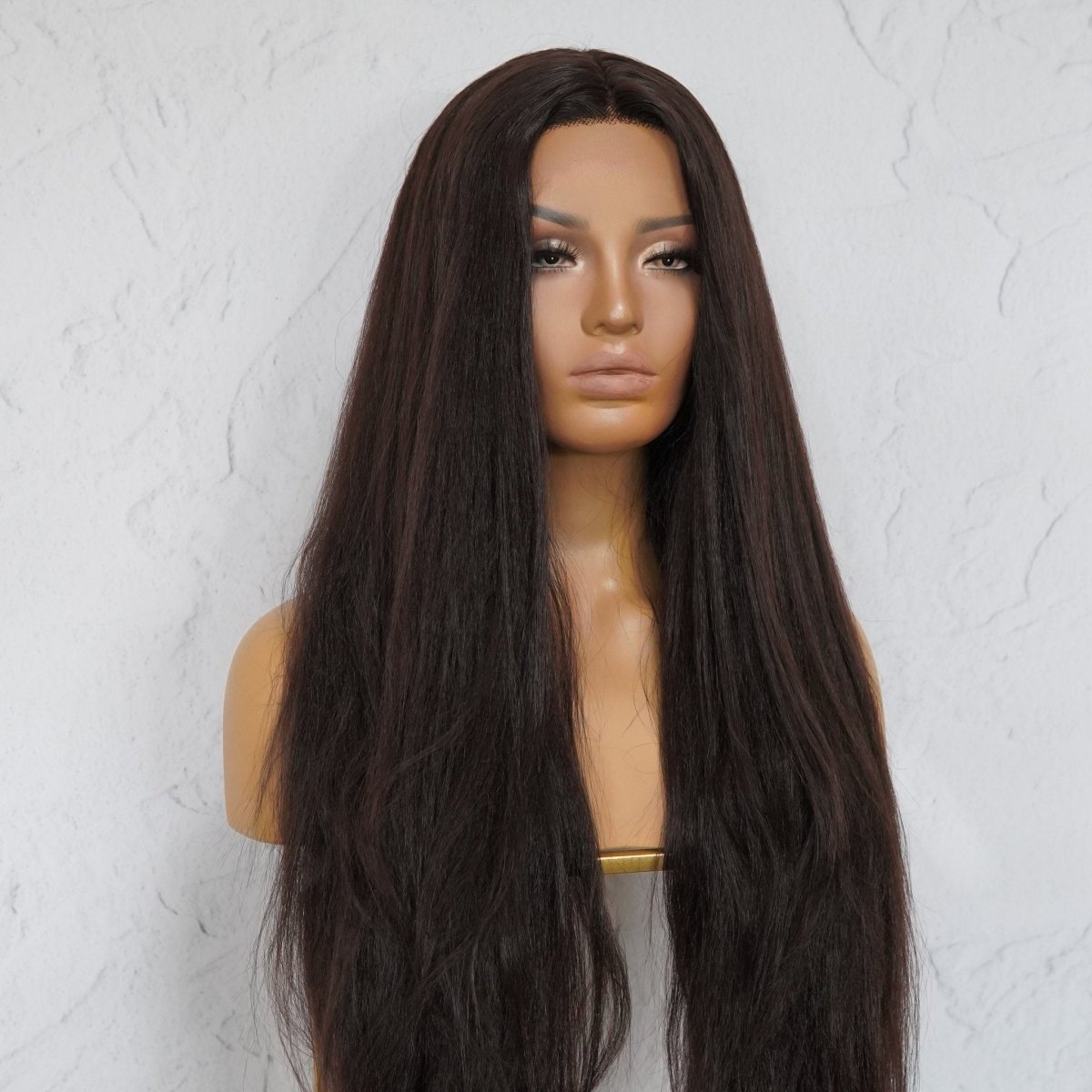 HANNAH Darkest Brown Lace Front Wig - Milk &amp; Honey Wigs