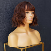 HARLOW Brown Bob Fringe Wig - Milk & Honey Wigs