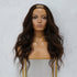 HARPER Dark Brown Human Hair U Part Wig 20" **READY TO SHIP** - Milk & Honey Wigs