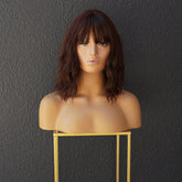 HAYLEY Brown Bob Fringe Wig - Milk & Honey Wigs