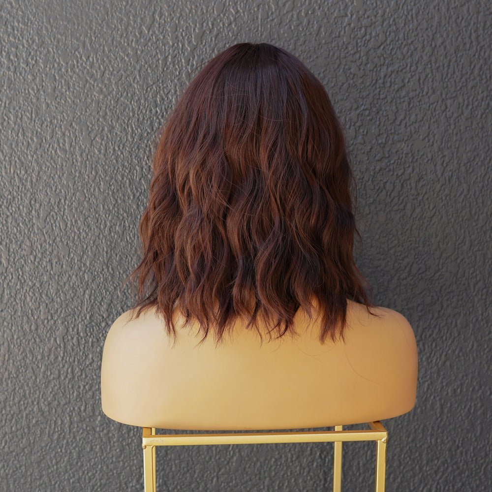 HAYLEY Brown Bob Fringe Wig - Milk &amp; Honey Wigs