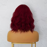 HAYLEY Burgundy Red Bob Fringe Wig - Milk & Honey Wigs