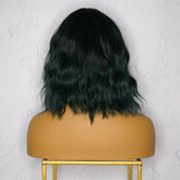 HAYLEY Dark Green Bob Fringe Wig - Milk & Honey Wigs