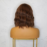 HAYLEY Medium Brown Bob Fringe Wig - Milk & Honey Wigs