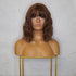 HAYLEY Medium Brown Bob Fringe Wig - Milk & Honey Wigs