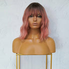 HAYLEY Ombre Pink Bob Fringe Wig - Milk & Honey Wigs