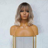 HAYLEY Ombre Three Tone Fringe Wig - Milk & Honey Wigs