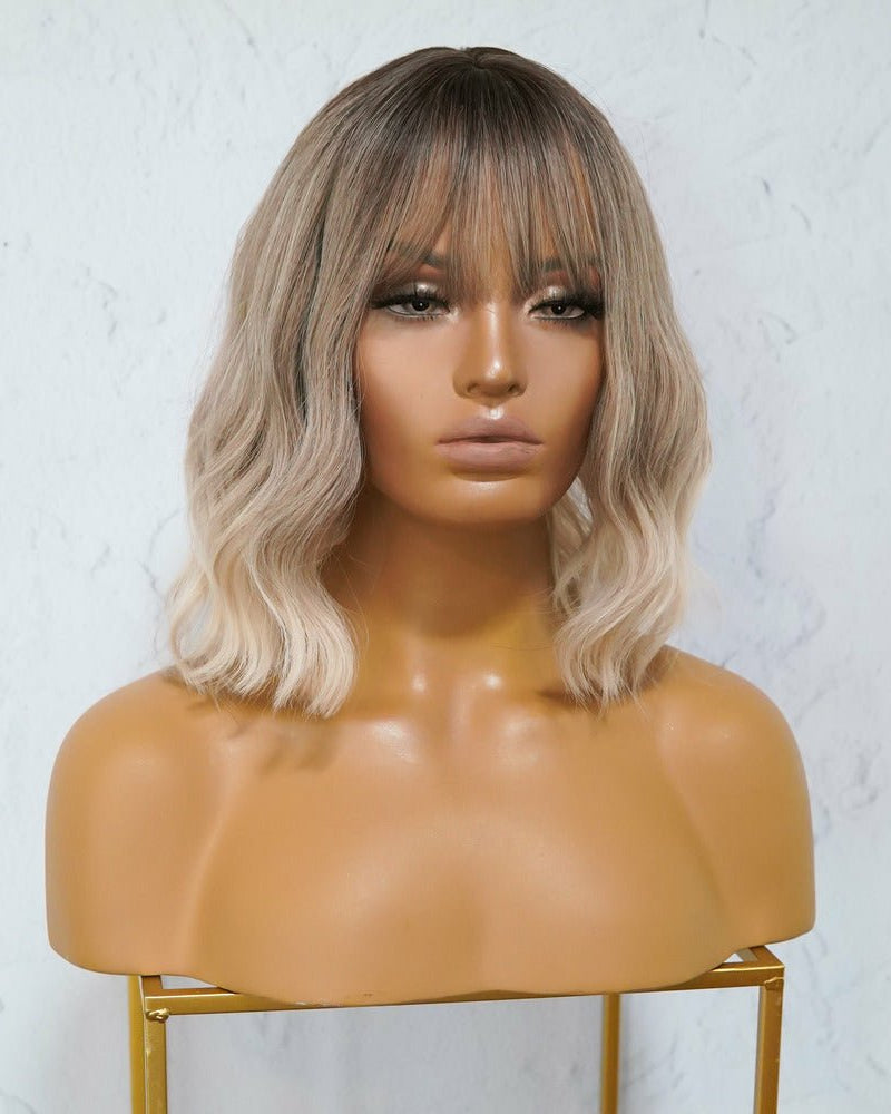 HAYLEY Ombre Three Tone Fringe Wig | BLONDE WIGS | OMBRE + BALAYAGE WIGS