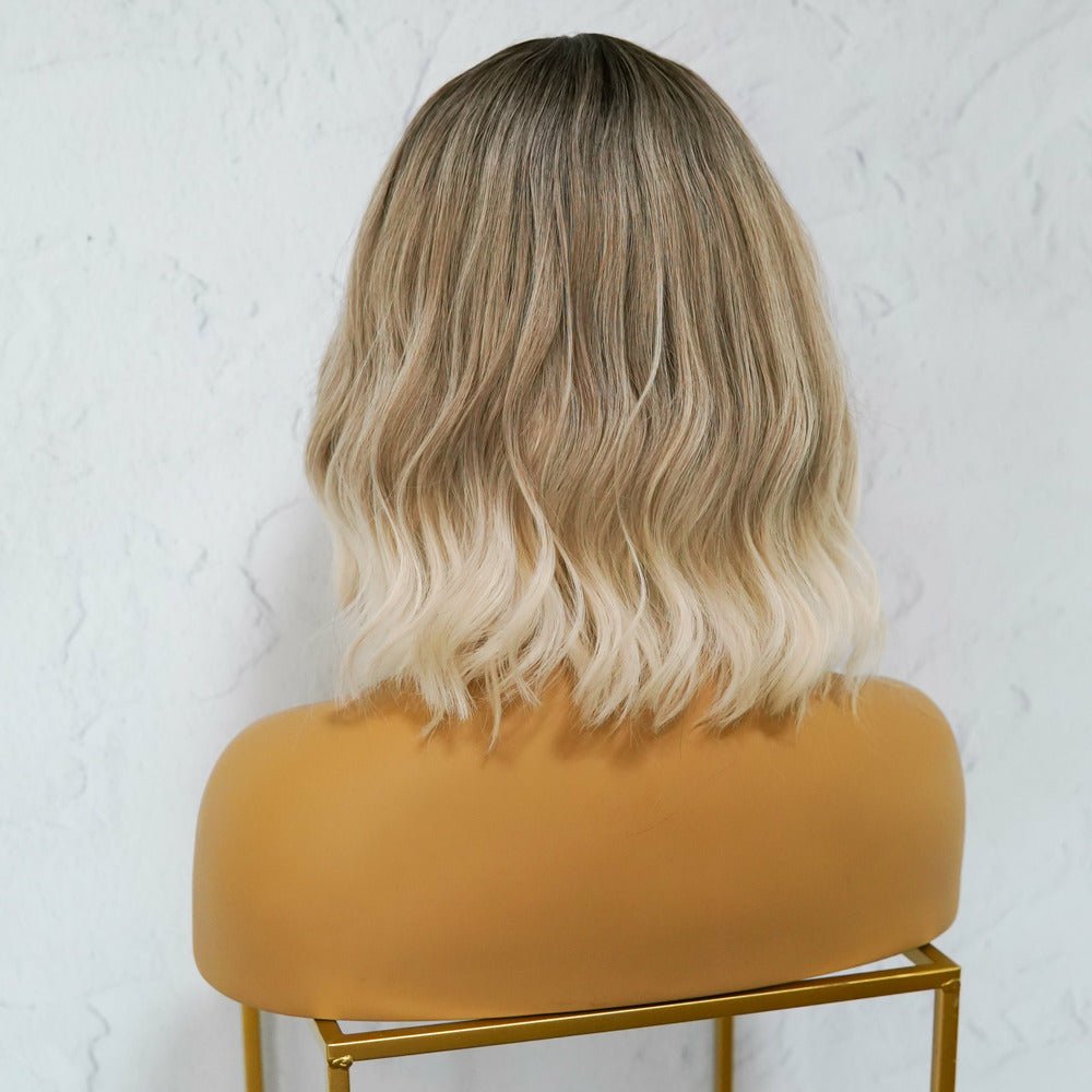 HAYLEY Ombre Three Tone Fringe Wig | BLONDE WIGS | OMBRE + BALAYAGE WIGS