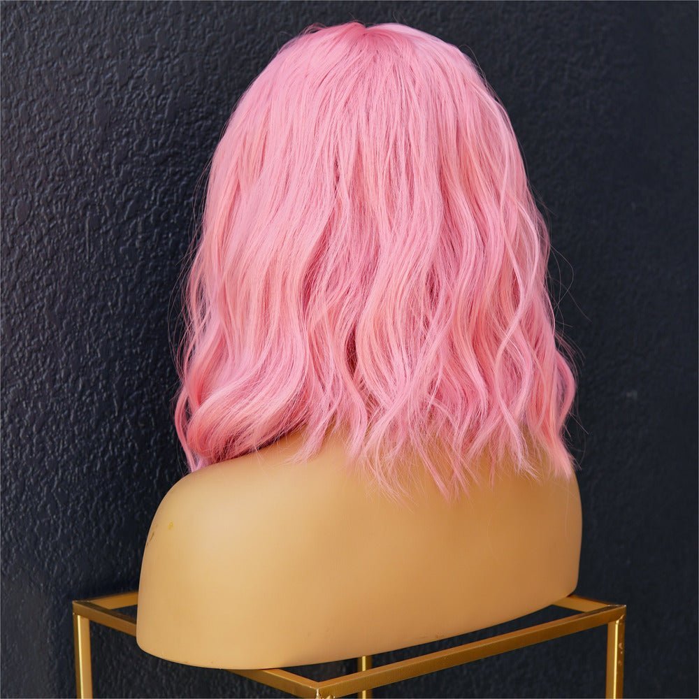 HAYLEY Pink Bob Fringe Wig - Milk &amp; Honey Wigs