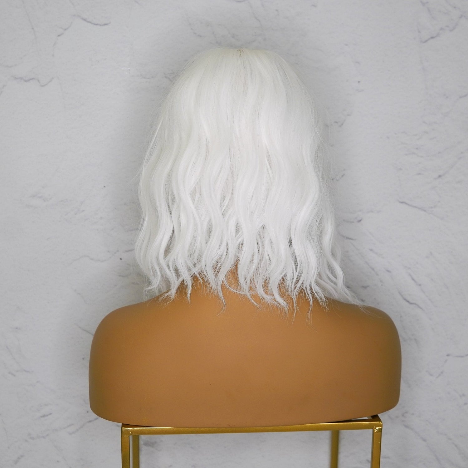 HAYLEY White Bob Fringe Wig - Milk &amp; Honey Wigs