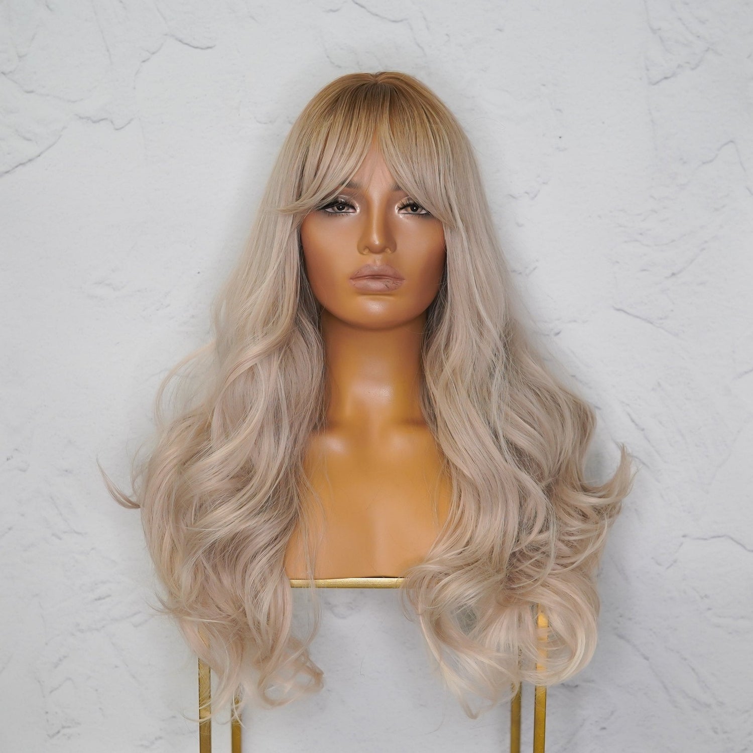 HEIDI Blonde Ombre Fringe Wig - Milk &amp; Honey Wigs