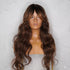HENLEY Chocolate Brown Lace Fringe Wig - Milk & Honey Wigs